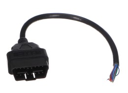 Przedłużacz OBD-II męski z 16 pinami zakończony 30 cm przewodami MECHANIC CABLE 28