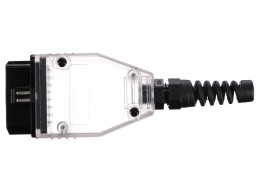 Zástrčka OBD-II s 16 piny pro montáž vlastního kabelu MECHANIC CABLE 30, transparentní