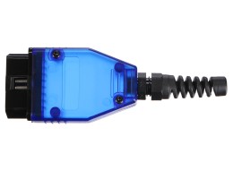 Zástrčka OBD-II s 16 piny pro montáž vlastního kabelu MECHANIC CABLE 31, modrá