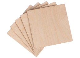 Drewniane płytki CREATIVE WOOD SET 5, 10 x 10 cm