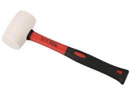Młotek gumowy TPR HAMMER 450, biały, 450g, 330mm