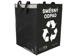 Torba na odpady segregowane SORT EASY MIXED, 30x30x40cm, 36l