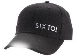 Czapka z diodą LED B-CAP 25lm, ładowalna, USB, rozmiar uniwersalny, czarna