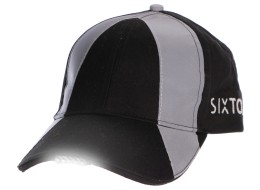 Odblaskowa czapka z daszkiem z lampką LED B-CAP SAFETY 25lm, ładowalna, USB, uniwersalny rozmiar, cz