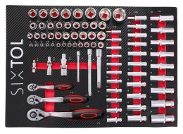 Moduł narzędziowy do wózka warsztatowego MECHANIC TOOL TRAY 1, 80 szt.
